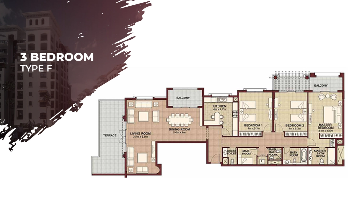 3 BR - Type B